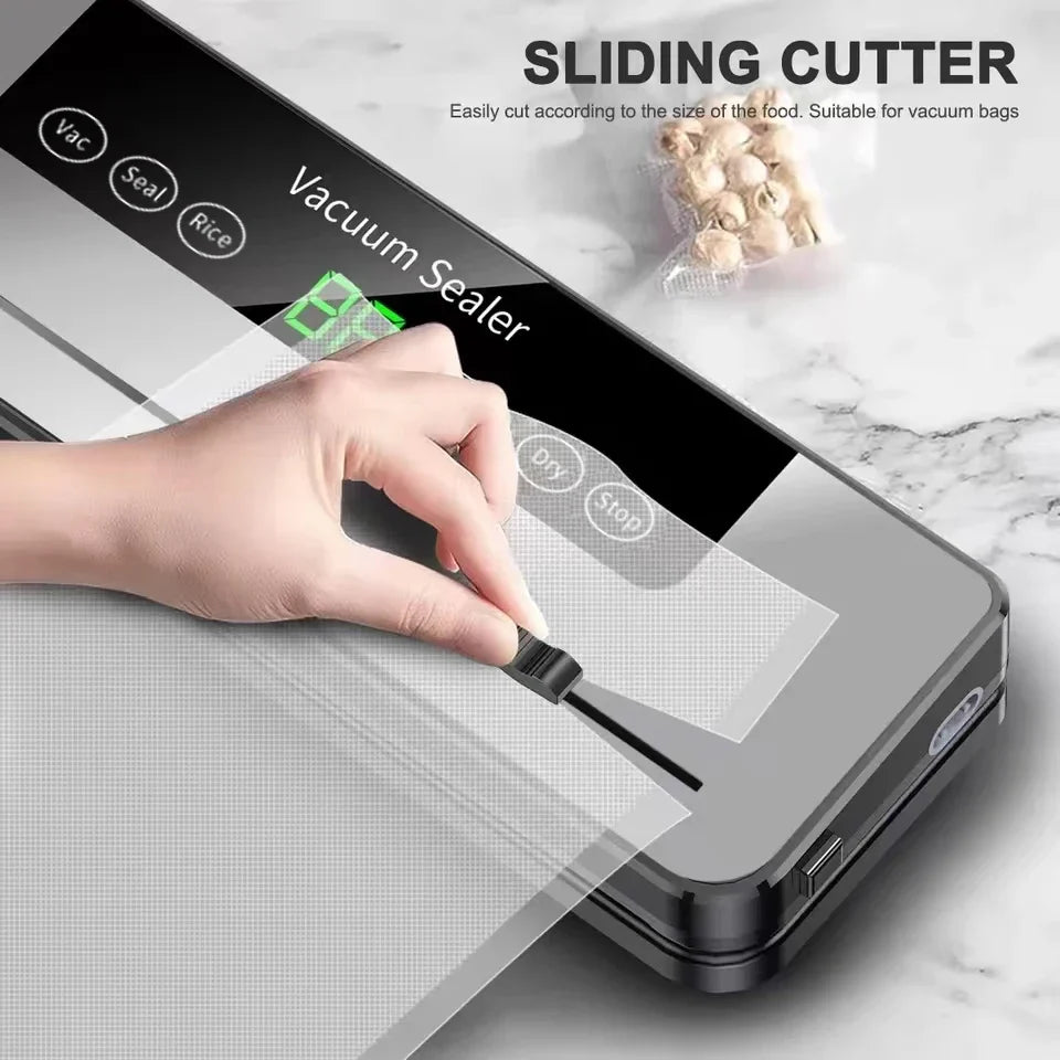 NNEOBA Electric Food Vacuum Sealer – Automatic Dry/Wet Food Sealing Machine