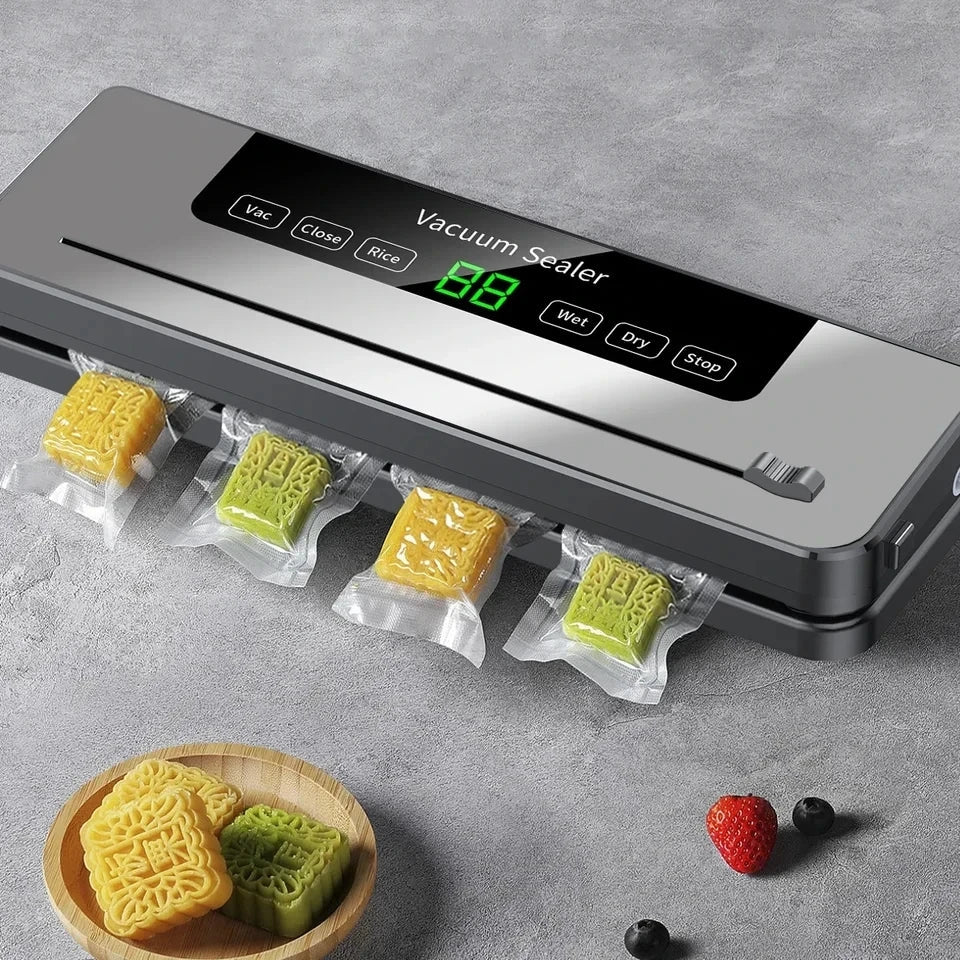 NNEOBA Electric Food Vacuum Sealer – Automatic Dry/Wet Food Sealing Machine