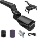 Rechargeable Electric BBQ Grill Cleaner Brush, 3 Speed Adjustable Grill Scraper with 180° Rotatable Stainless Steel Head, BBQ Cleaning Tool for Grill Grates