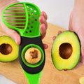 Avocados Slicers, 3-in-1 Avocados Peeler Slicers, Green Avocados Cutter Scoopers and Plastic Avocados Knife, Kitchen Gadget Lightweight Portable Tool, Good Grip Durables Design