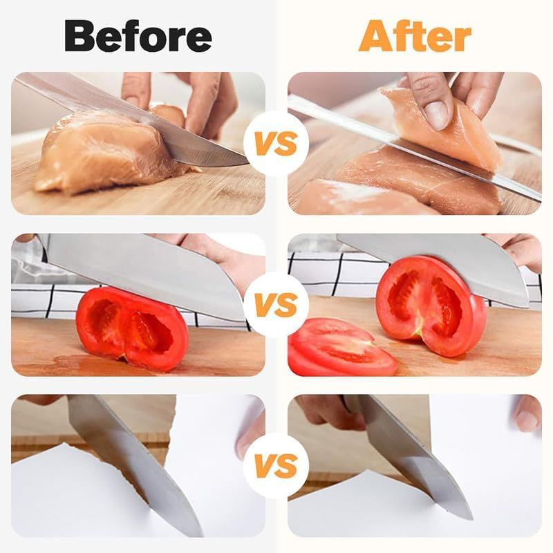 Electric Knife Sharpener, USB Interface Knife Sharpener, Adjustable Electric Knife Sharpeners with Protective Cover Home Kitchen