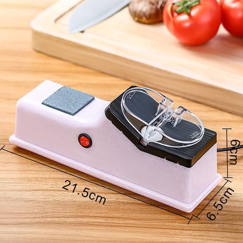 Electric Knife Sharpener, USB Interface Knife Sharpener, Adjustable Electric Knife Sharpeners with Protective Cover Home Kitchen