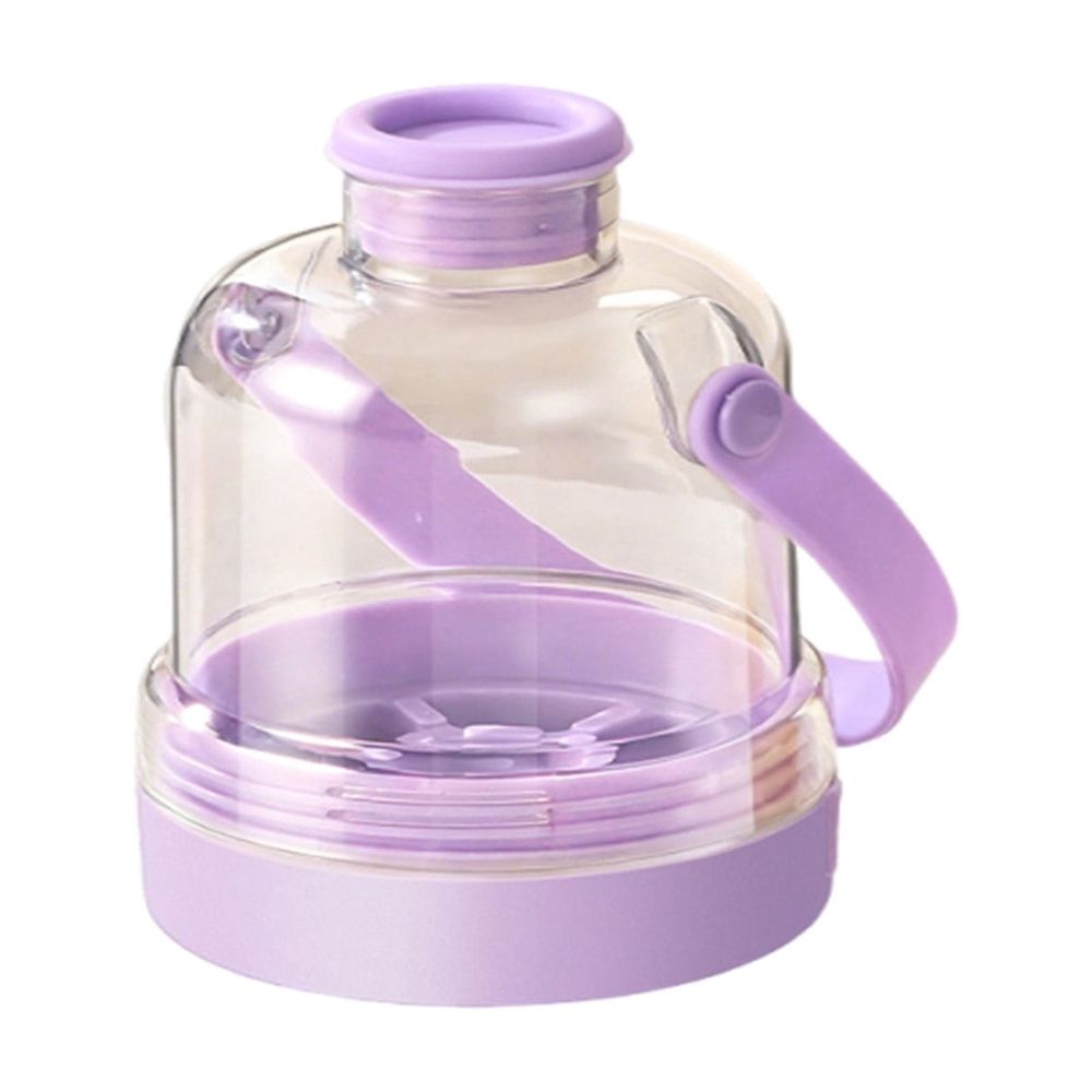 Summer Water Bottle Ice Cup with Ice Compartment, Durable Design for Hydration on Hot Days, Easy to Clean and Refill, Stylish Portable Accessory for Beach, Gym, and Picnic,White
