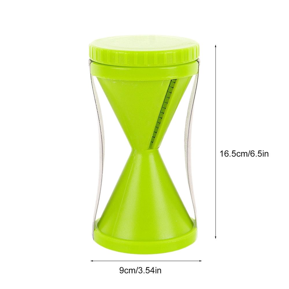 Spiralizer, Stainless Steel Vegetable Cutter for Large or Small Veggie Spaghetti Zucchini Carrot Pasta Noodle Maker Green